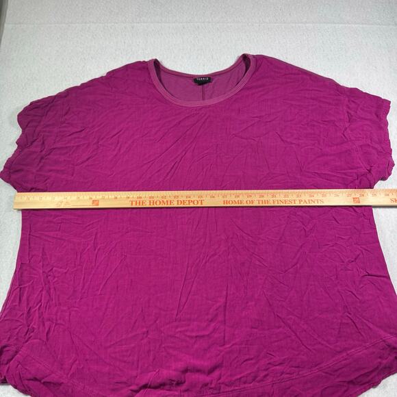 Torrid Dual Color Maroon Purple Top Size 3 - Picture 2 of 9